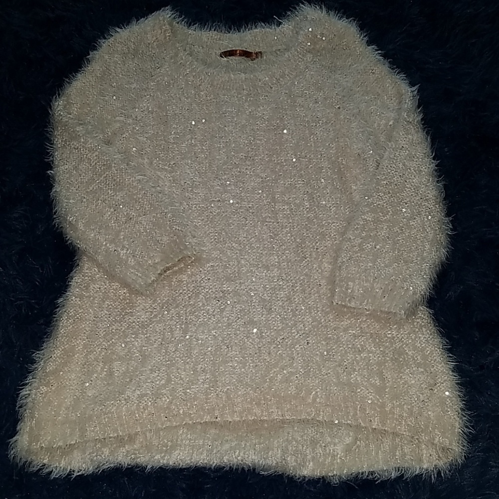 Faux fur sweater